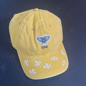 Charming Yellow Bee Embroidered Cap